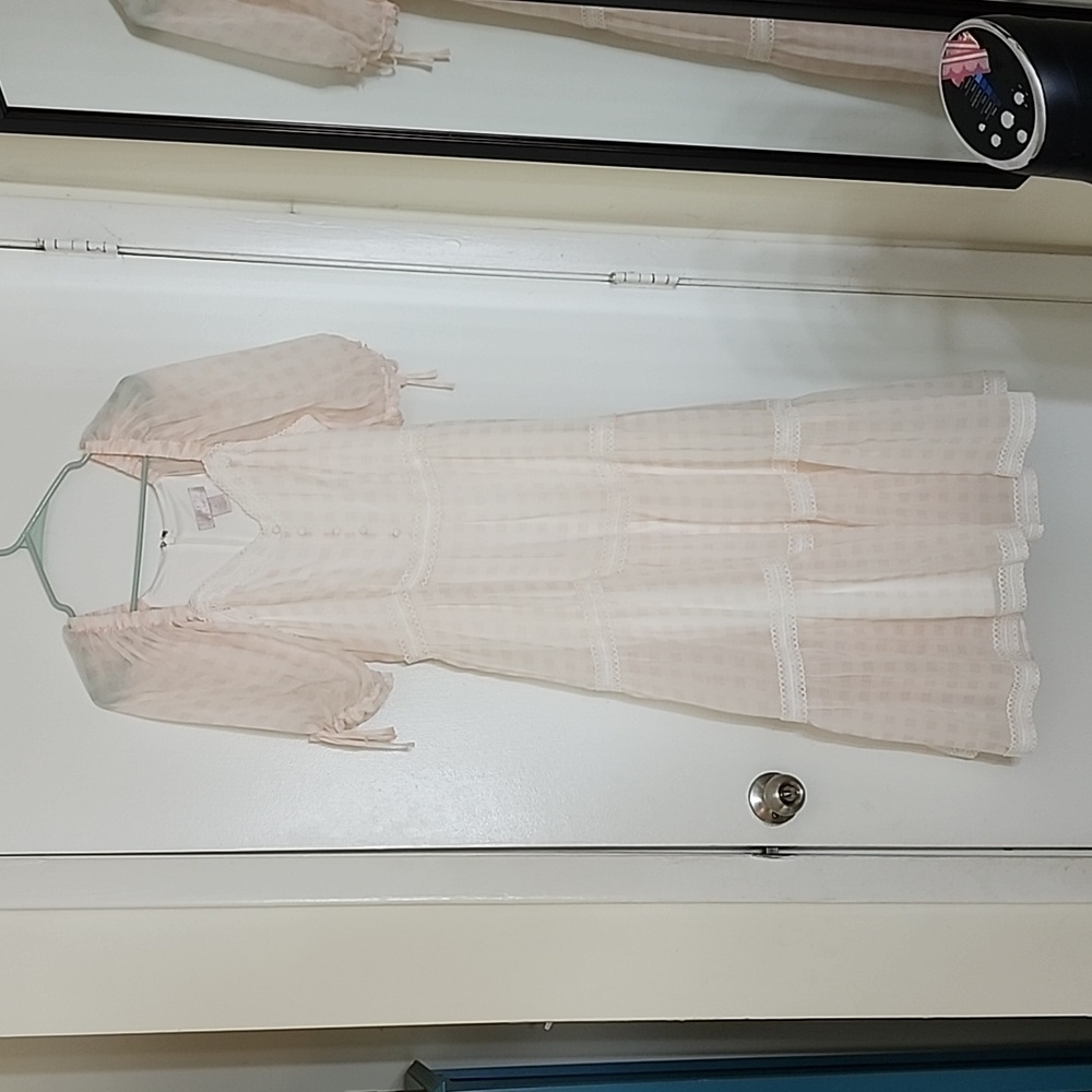 Rachel Parcell pink gingham dress